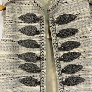 ADORE Womens Vest Multi Color Tweed Military Size Small